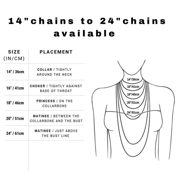 Sterling silver trace chains - various lengths.