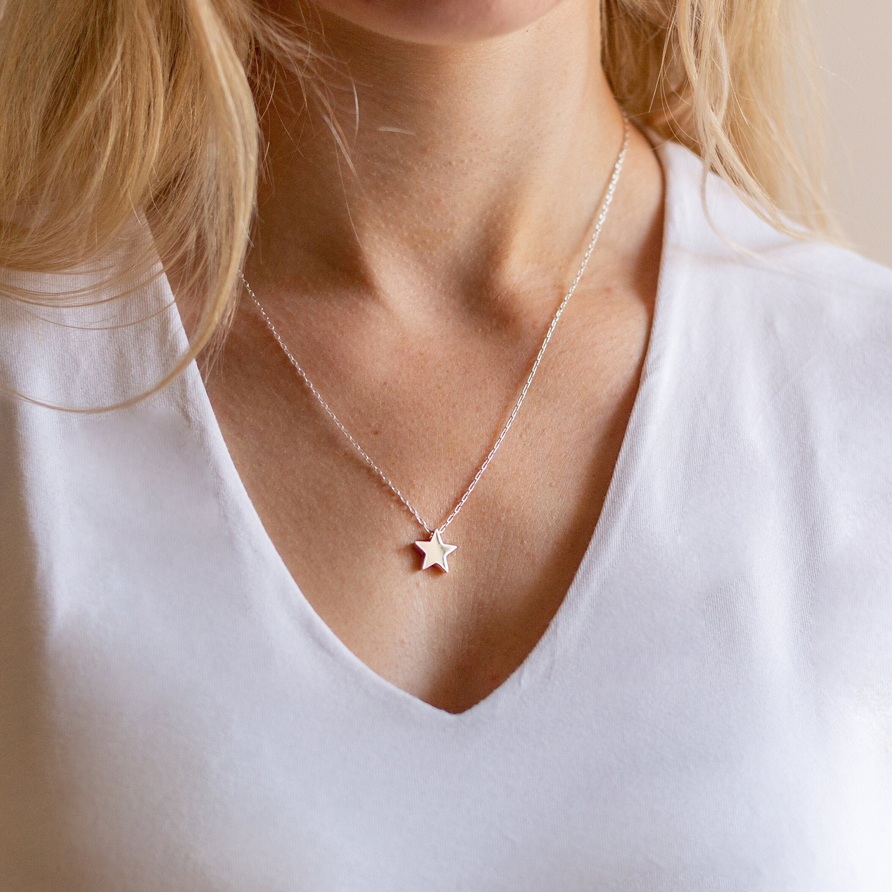 ☆Hei☆ sv925 shooting star necklace HE25SPNSW209XXFR Shooting Star Necklace (Silver) – Unshinebar