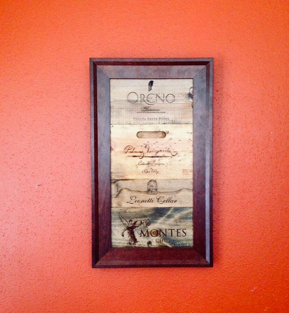 Wine Wall Art Piece / Wine Decor Handmade Winery Reclaimed | Etsy