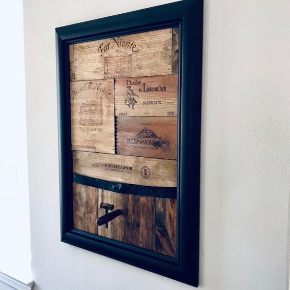 Oversize Wine Barrel Wall Art Wine Decor Handmade Etsy