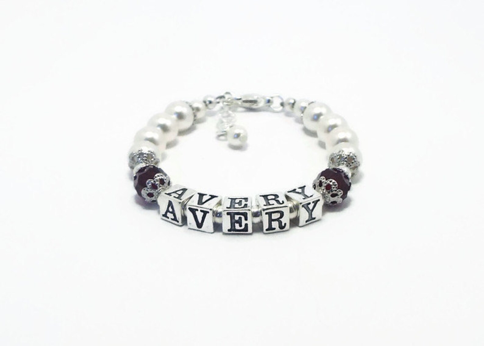 July Birthstone Bracelet Baby Bracelet Baby Jewelry Baby Etsy