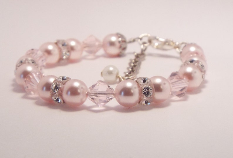 Baby Bracelet Baby Pearl Bracelet Flower Girl Bracelet Baby Etsy