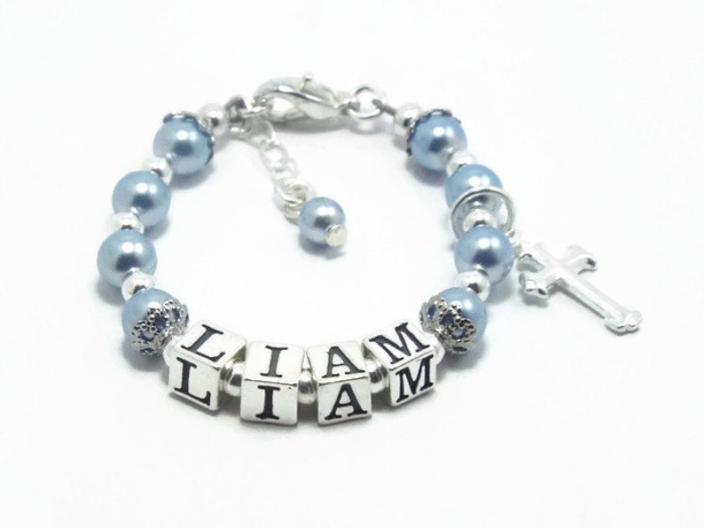 Baptism Gift for Boy Baby Boy Bracelet Baby Jewelry Etsy
