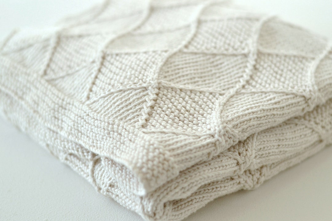 PDF KNITTING PATTERN - Baby Blanket - Diamond - Etsy