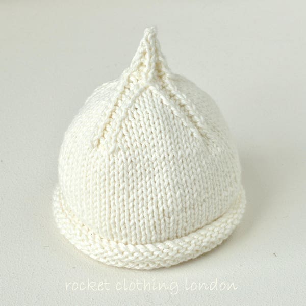 baby KNITTING PATTERNS - newborn to 5 years beanie hats - Classic Pixie Beanie