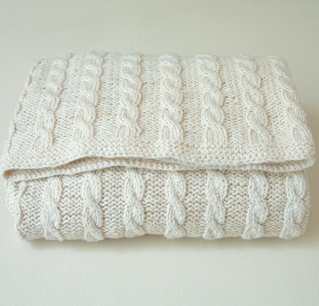 Classic cable baby blanket hotsell
