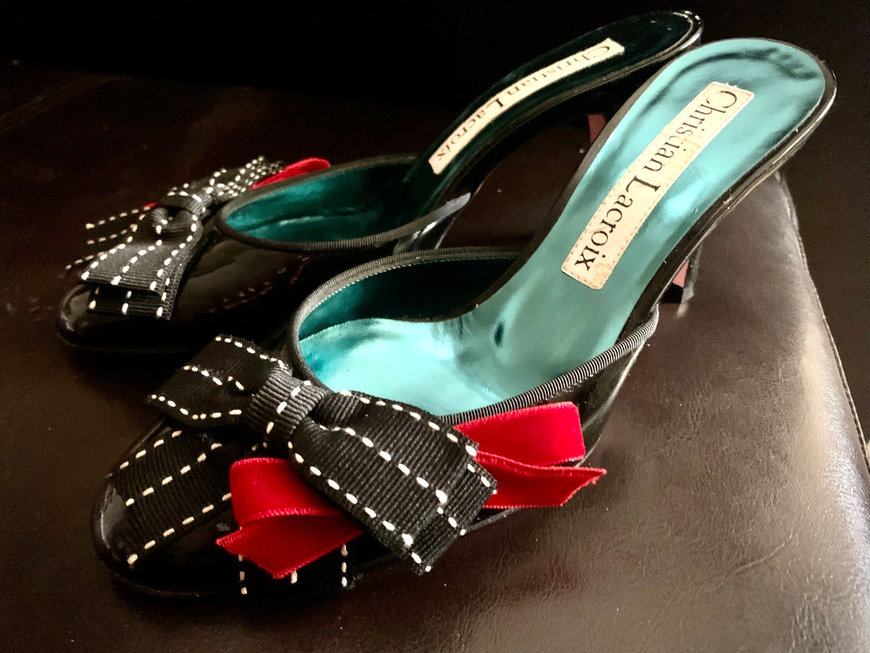 Christian Lacroix High Heel Mules - Etsy