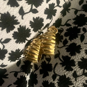 Gold Crown Trifari Earrings