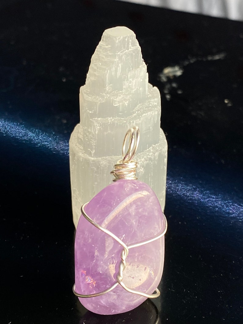 Amethyst Wire-Wrapped Pendant!