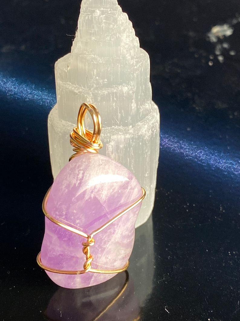 Amethyst Wire-Wrapped Pendant!