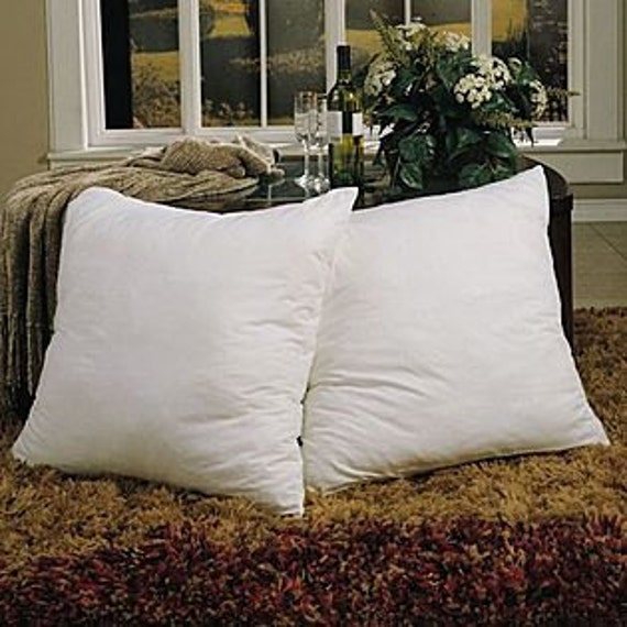 65cm x 65cm 85% Feather Pair of Feather Down Cushion Pad 26" x 26" 15% Down