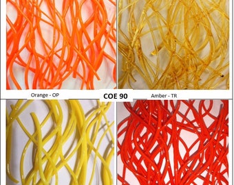 COE90 Vitrigraph - 4oz Glass Stringers, multi-color packs