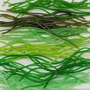 COE96 Vitrigraph -  GREENS  16 shades  Glass Stringers