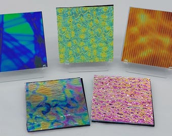 COE90 Dichroic on CLEAR, Glass, 4x4 Squares