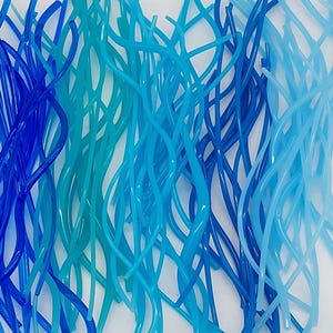 COE90 - 10 Shades of BLUES  Vitrigraph /  Vitrograph /Glass Stringers
