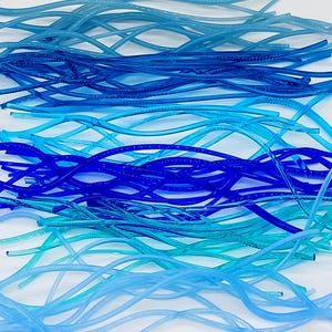 COE96 BLUES 12 Shades Vitrigraph  Vitrograph Glass Stringers