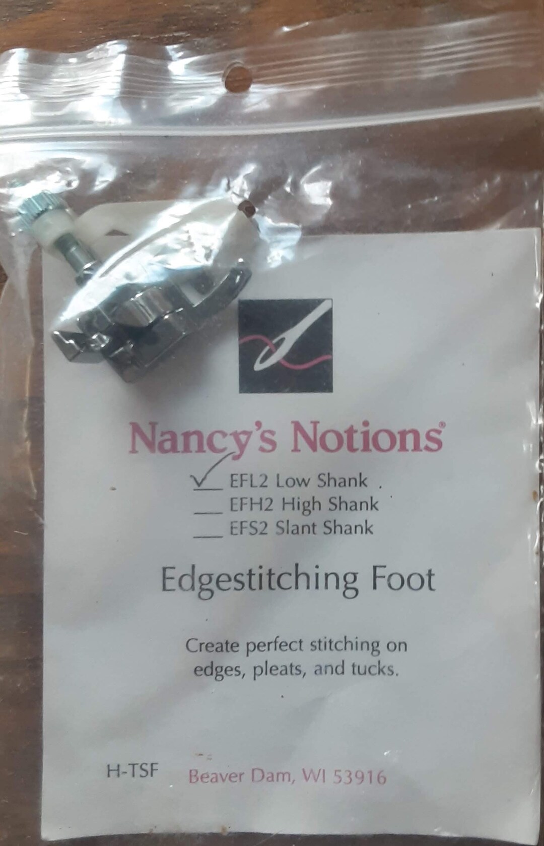 Nancy's Notions Sewing Machine Edgestitch Foot Etsy