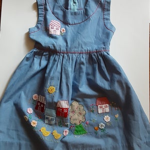 white christmas dresses Suki Hand Appliquéd Cotton Dress