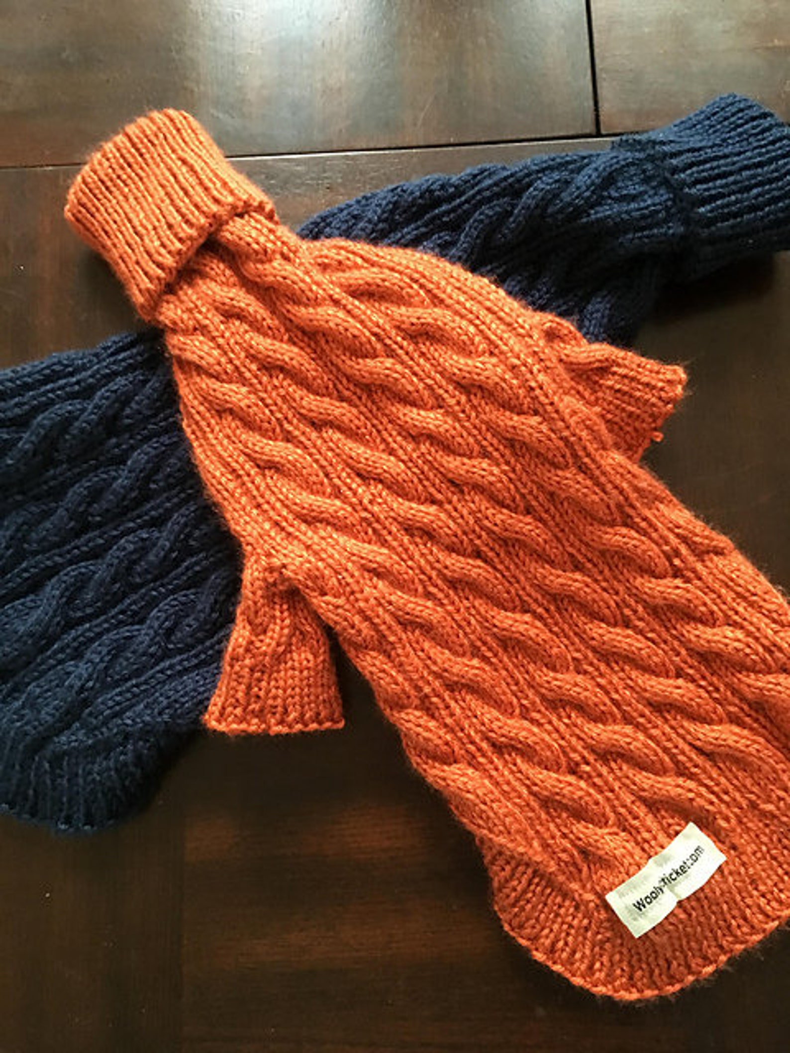 Cabled Dog Sweater Knitting Pattern. Etsy