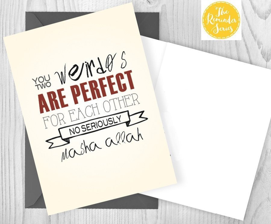 Islamic Wedding card muslim wedding funny islamic card Etsy