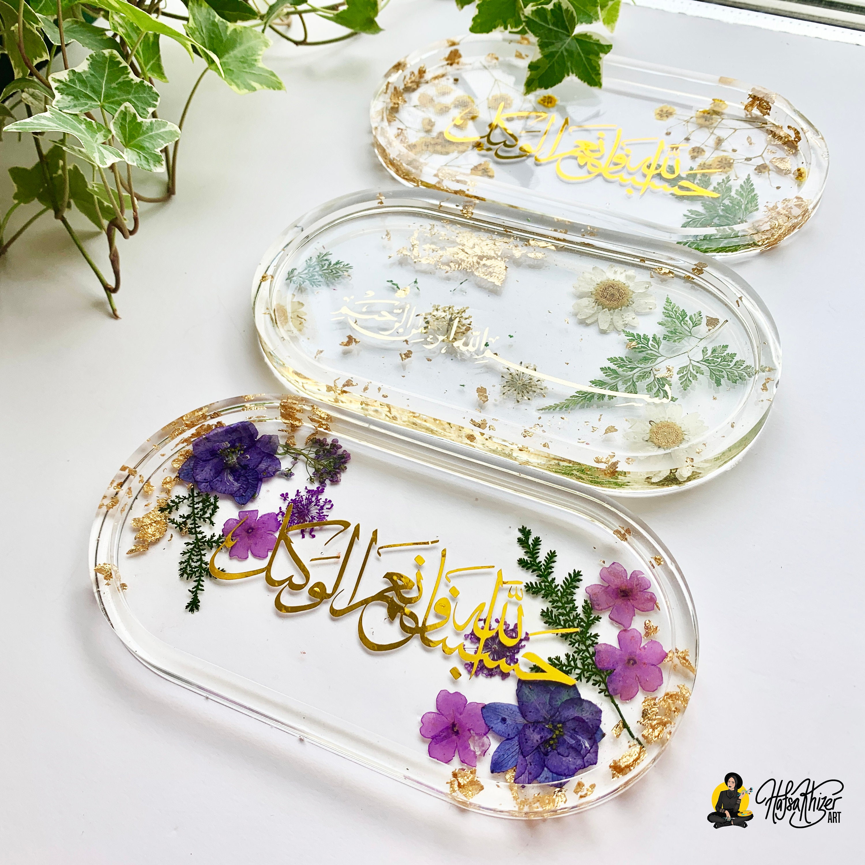 PERSONALIZED Islamic Decor Jewellery Trinket Tray Ring Dish, With