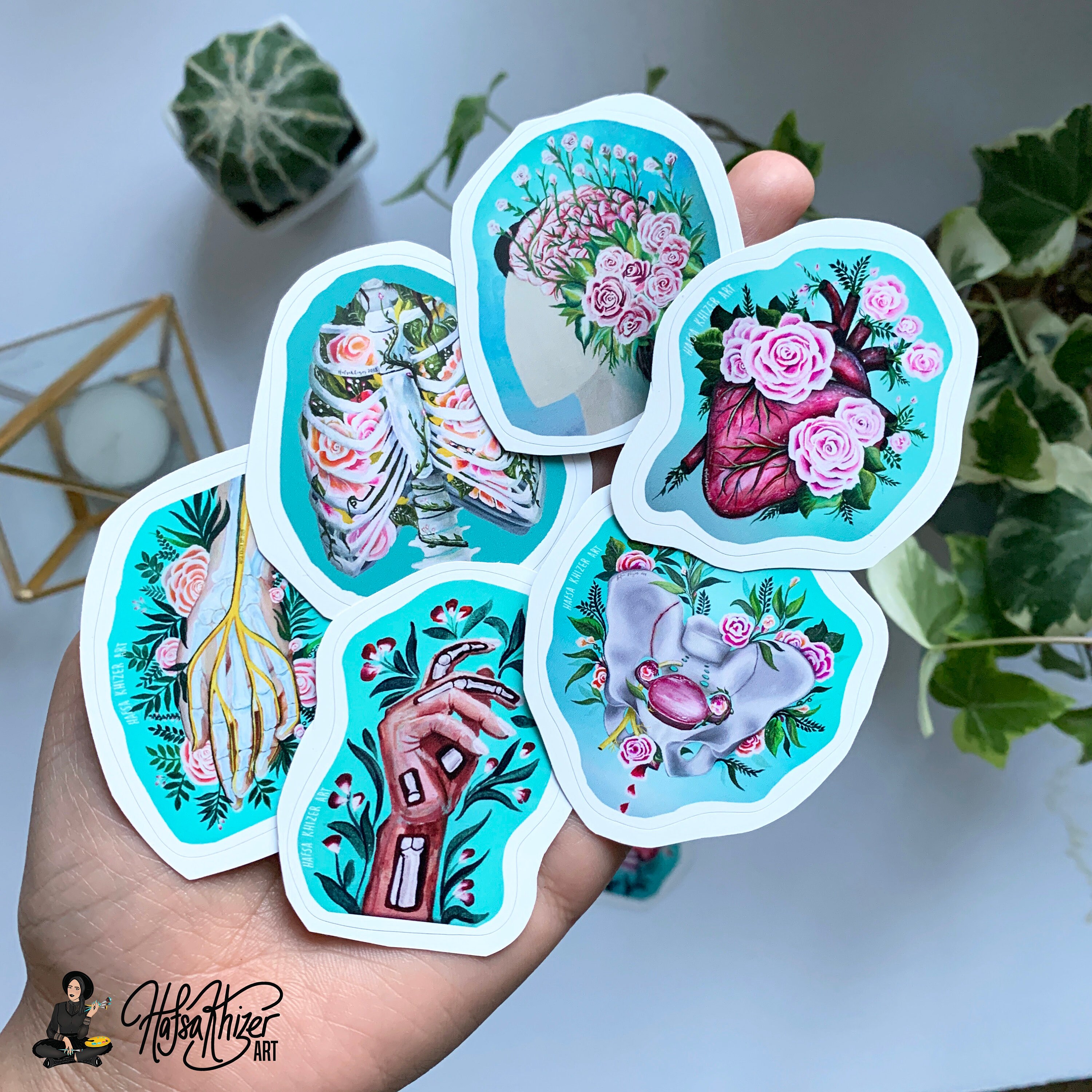 Human Anatomy Stickers Anatomical Organ Stickers Bones Skull | Etsy