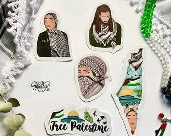 Free palestine stickers, palestine art, palestine laptop stickers, palestine map art, Keffiyeh, palestinian art pattern