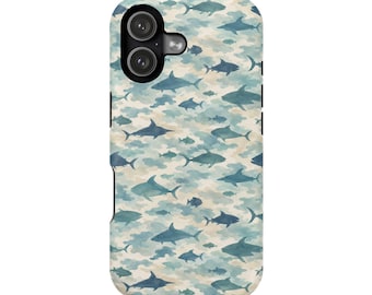 Ocean Camo Magnetic Impact-Resistant Cases