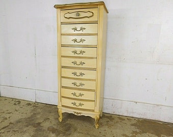 Vintage French Provincial Lingerie 6 Drawer Dresser Sears Etsy