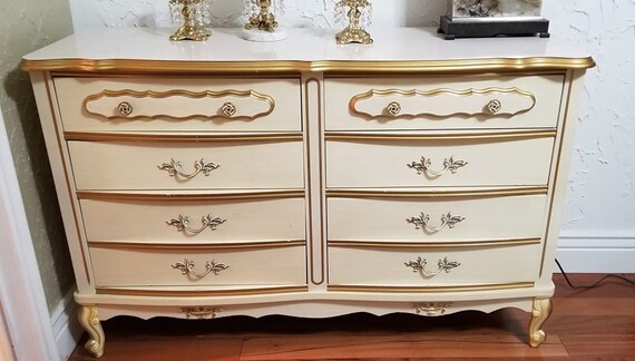 Items Similar To Vintage French Provincial Lingerie 6 Drawer