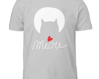 Miou, at night all cats are gray - children's T-shirt