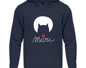 Miou, at night all cats are gray - unisex hoodie hoodie