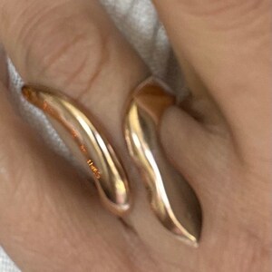 Bronze snake serpent statement wrap ring