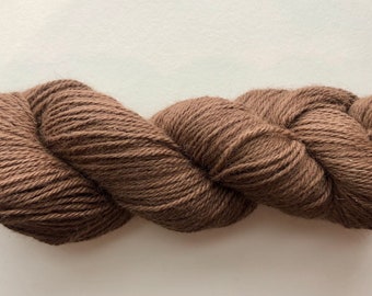 Medium Fawn Alpaca 3 ply Yarn - approx 200 yds