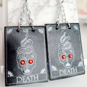 Polymer Clay Tarot Card Dangle Earrings - 9 varieties