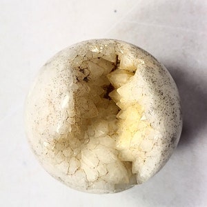 Moroccan Crystal Geode Sphere: Crystalline Vugs, Home Decor (35mm)