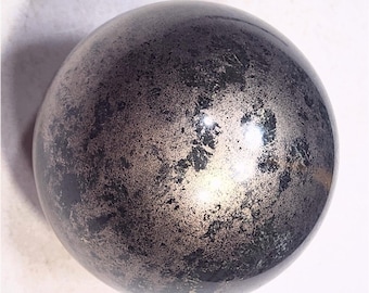 Fluorescent Scheelite in Pyrrhotite 101mm Sphere for UV Collection or Study 6578