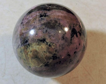 Rhodonite 60mm Sphere for Collection or Home Decor or Metaphysical 5088