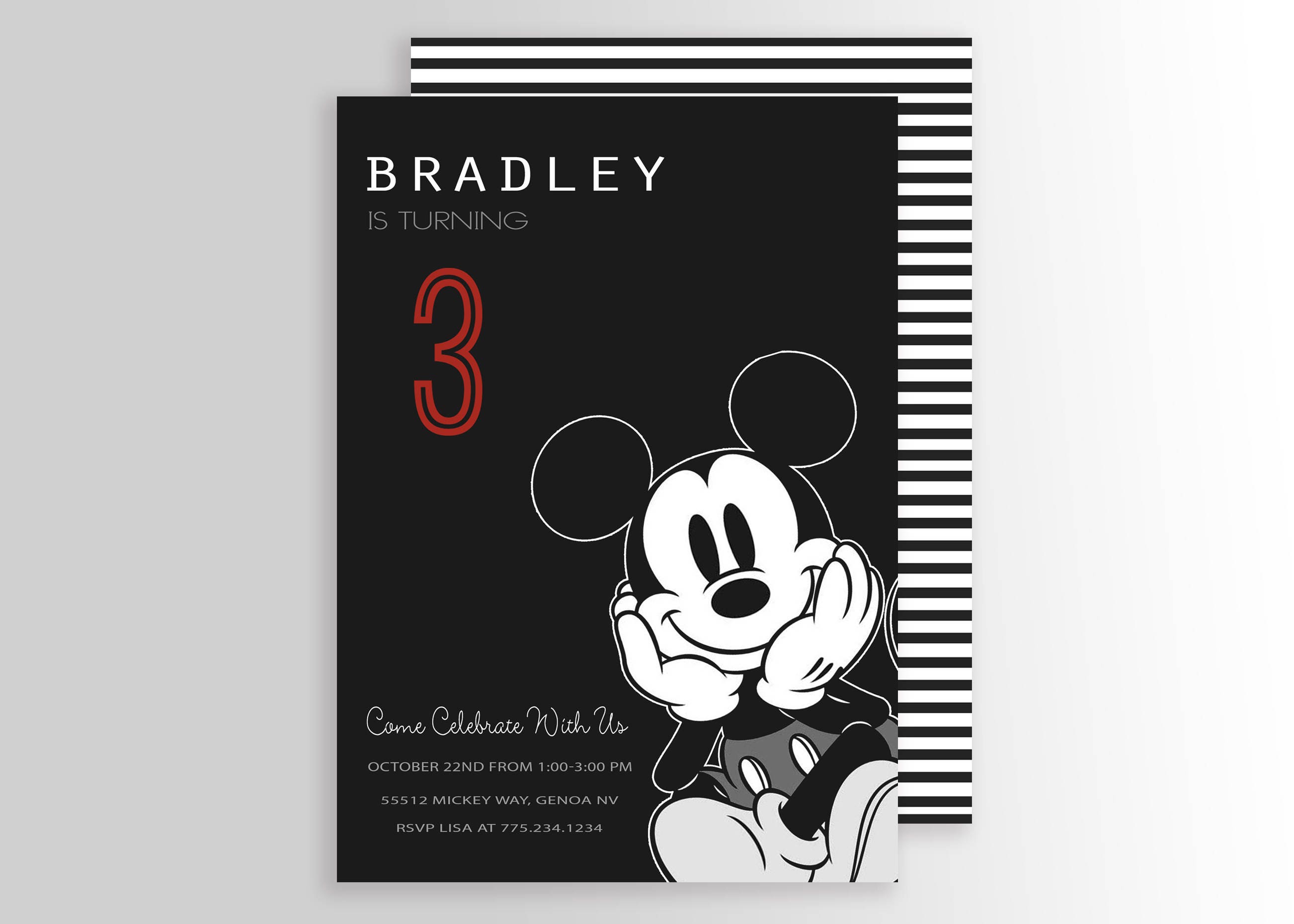 Invitación moderna de MICKEY MOUSE,Vingage Mickey Birthday,Mickey Mouse  Clubhouse,Mickey Birthday Invitations,Mickey Mouse Party - Etsy México, image size:2604x1860