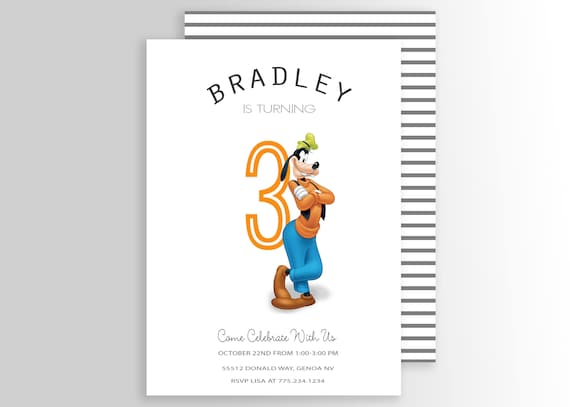 Modern Goofy Birthday Invitation Custom DIY Printable - Etsy