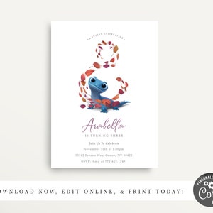 Frozen 2 Birthday Invitation, Frozen Birthday, Anna and Elsa Invite, Elsa  Birthday Invitation, Frozen 2 Birthday Invite, Wind Spirit