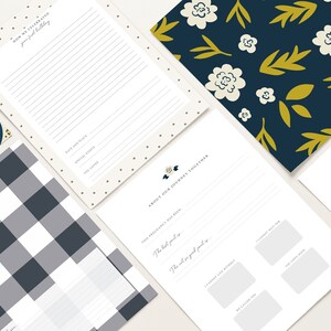 Modern Baby Book Printed Pages ONLY
