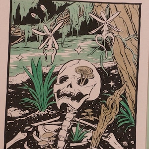 Death Card - Major Arcana inspired art print from upcoming Gulf Coast Tarot Deck