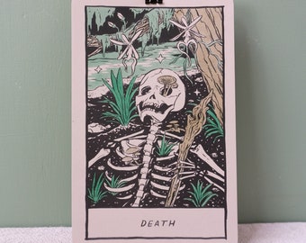 Death Card - Major Arcana inspired art print from upcoming Gulf Coast Tarot Deck