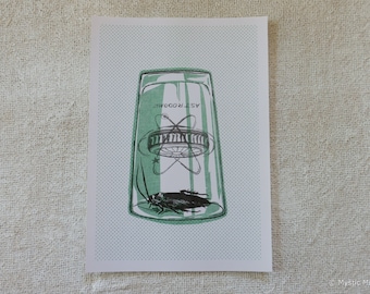 Roach Trap - Small Risograph Art Print