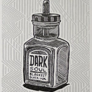 Dark Soul - Letterpress Print
