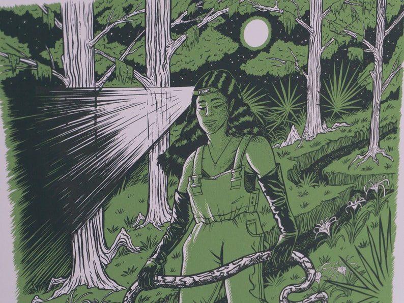 The High Priestess Tarot inspired limited edition screenprint image 4
