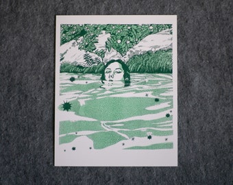 Swamp Teen - Risograph Art Print