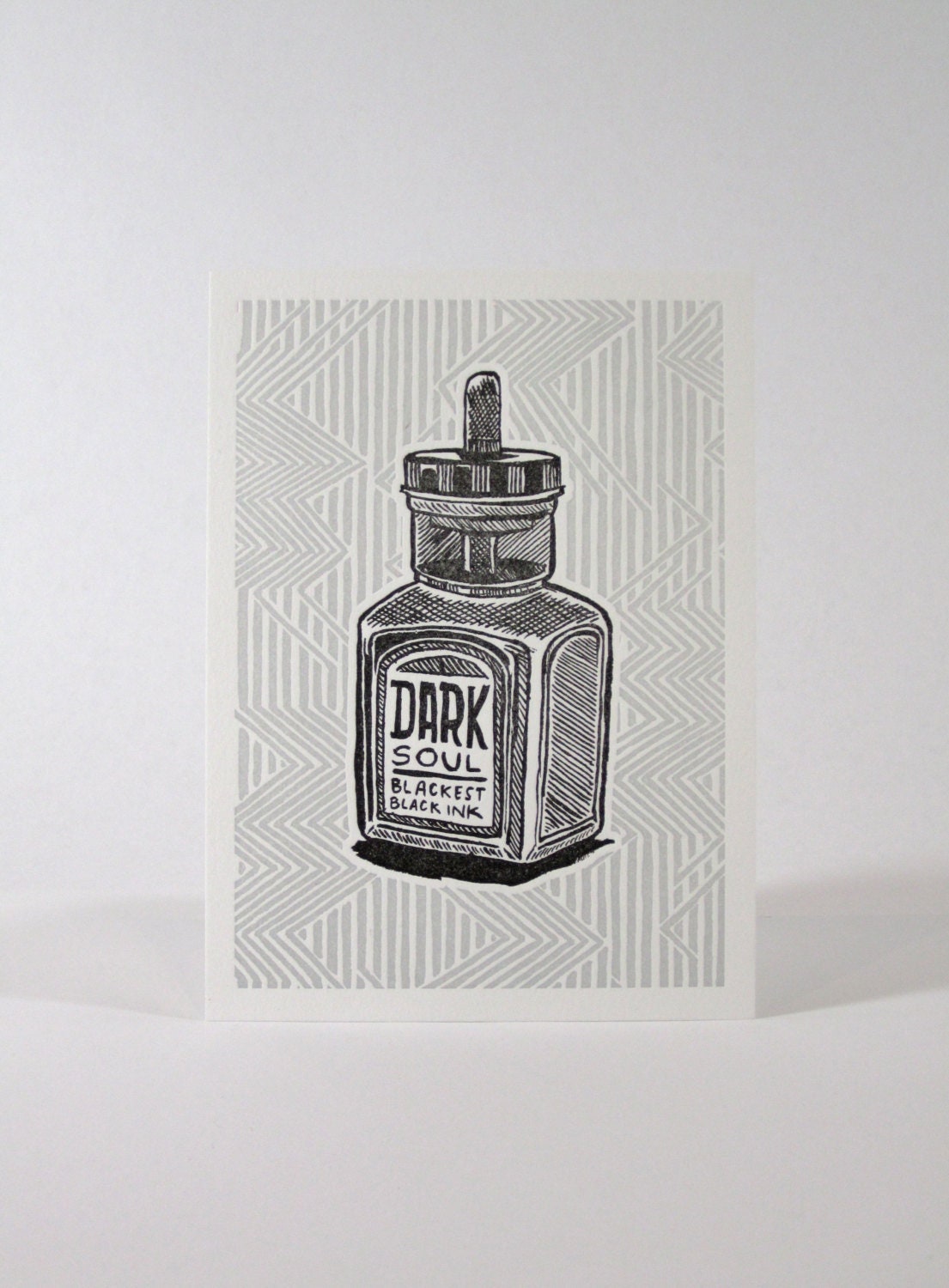 Dark Soul - Letterpress Print
