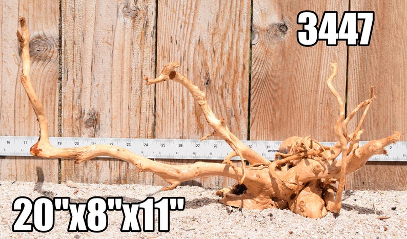 Spiderwood Driftwood aquarium centerpiece WYSIWYG ( moss plant aquarium ) Multiple choices Spiderwood 3447